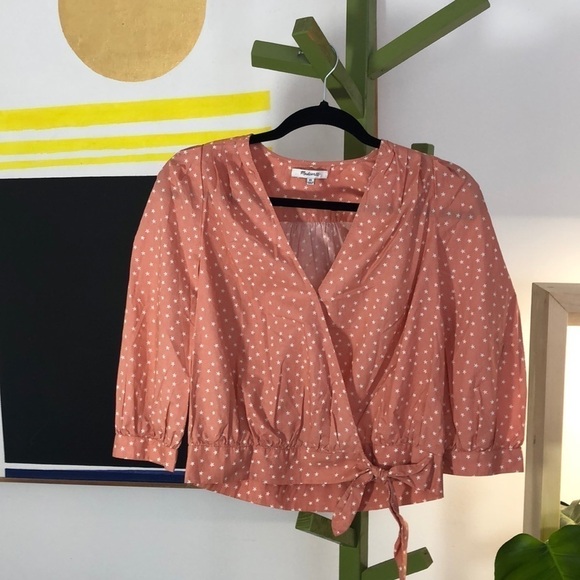 NWOT Madewell stars shirt with 3/4 sleeves… - Picture 2 of 6